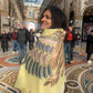 Indian hand Embroidery women scarf/shawl pashmina cashmere wool scarf , needle work shawl Artisan made women shawl